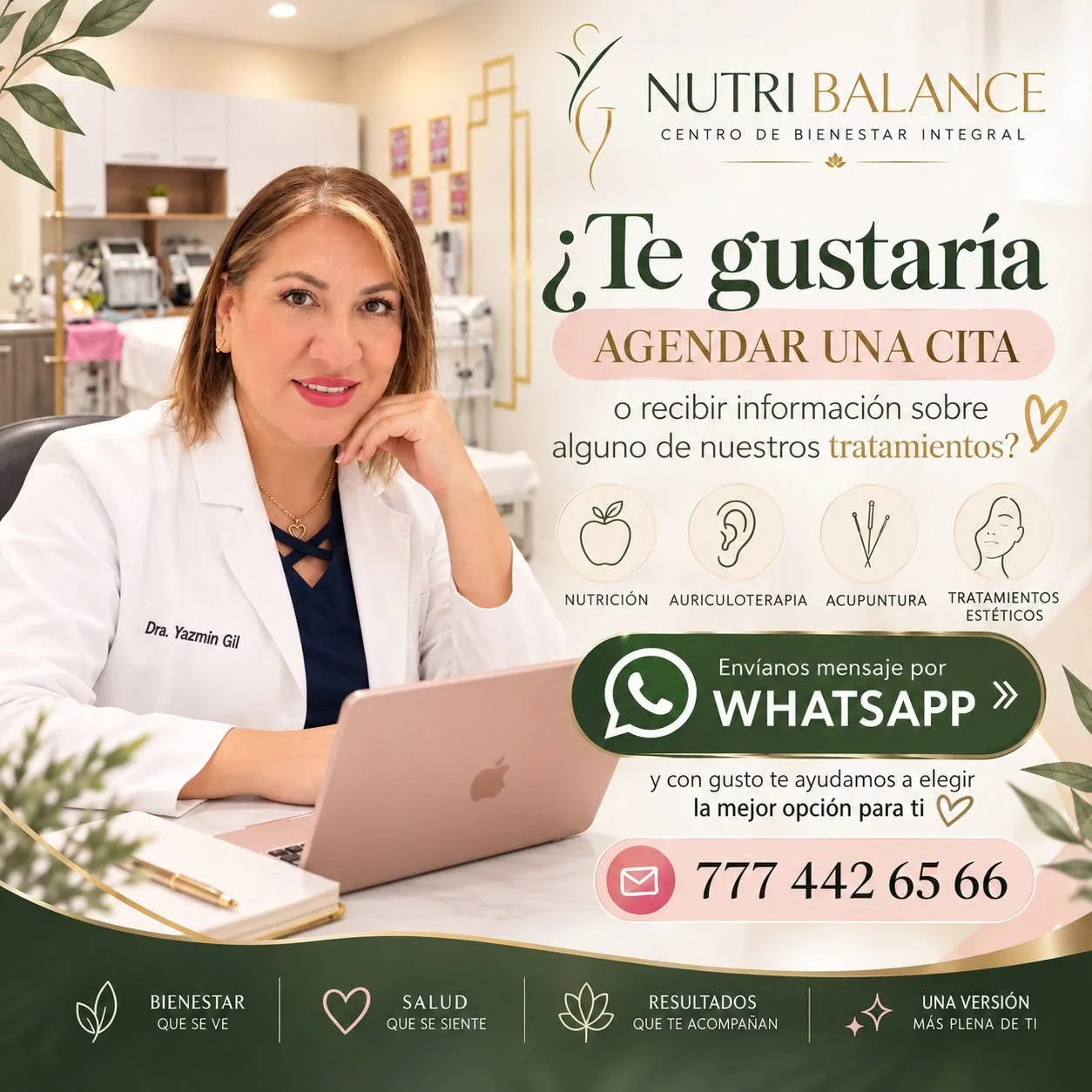 Dra. Yazmin Gil presenta los servicios de Nutri Balance